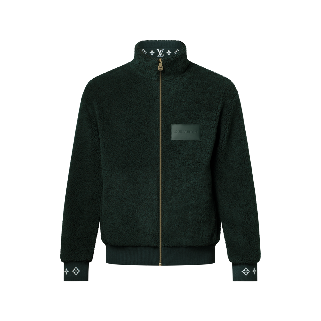 Leather Patch Fleece Blouson - Ready-to-Wear | LOUIS VUITTON